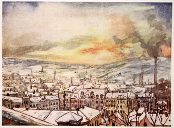 Vista aérea de Christiania, 1905